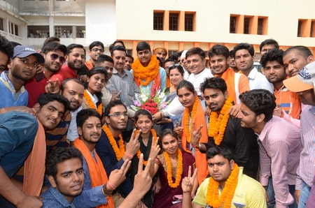 भागलपुर : छात्र संघ चुनाव में एबीवीपी ने लहराया परचम, सभी 16 सीटों पर जमाया कब्जा