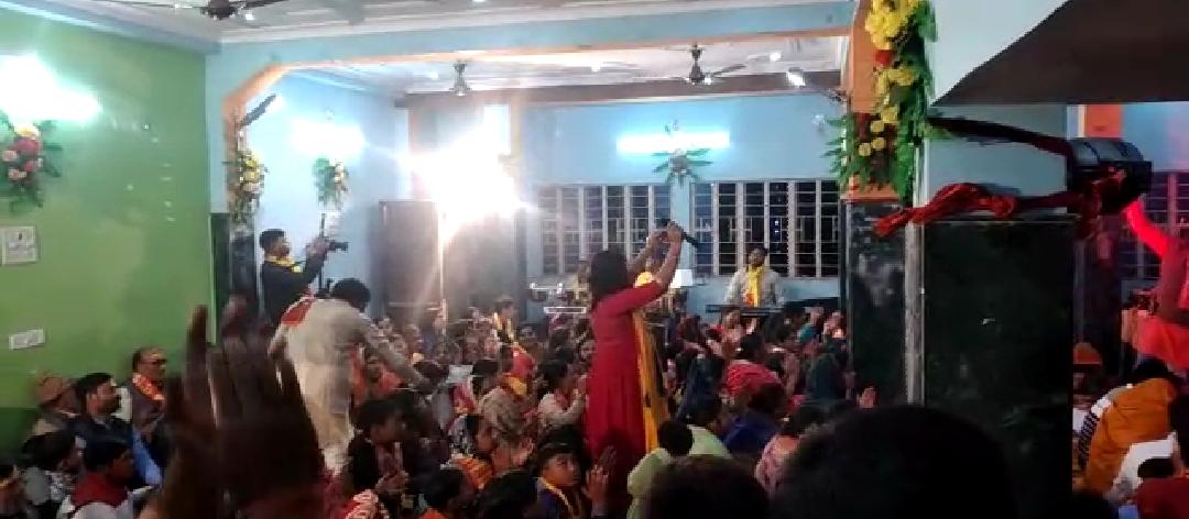 नवगछिया : श्री कृष्णा विवाह भवन में श्याम महोत्सव धुमधाम से मनाया